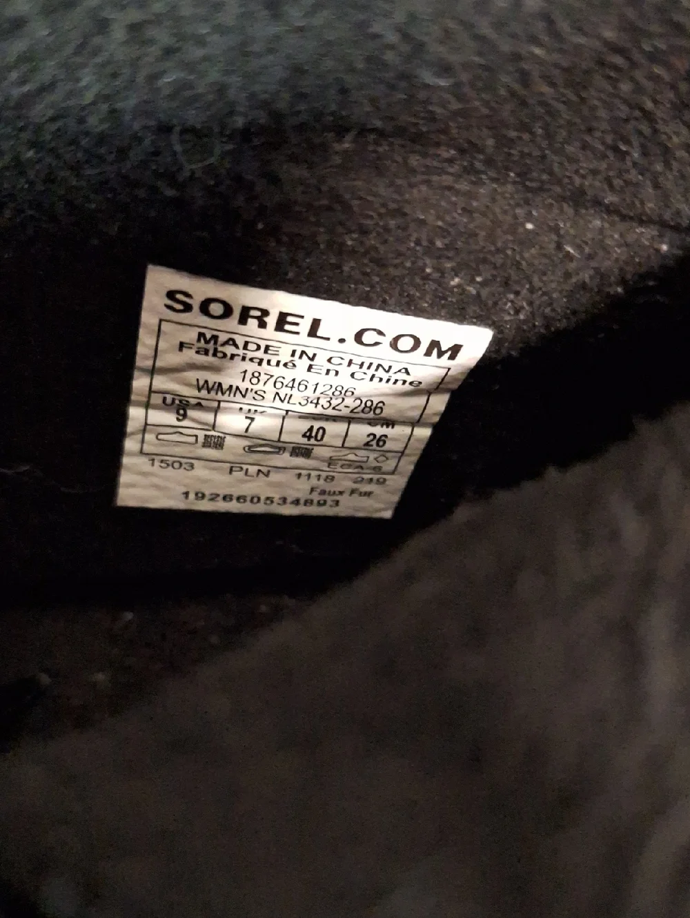 Sorel excellent pre